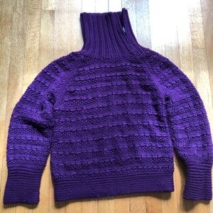 Used good cond. purple chunky cozy sweater size M
